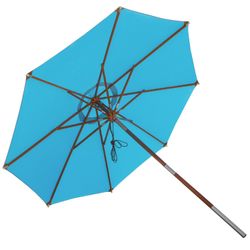 anndora-sonnenschirm Sonnenschirm 3m rund Knickbar Dreh-Kipp-Mechanismus, günstig online kaufen