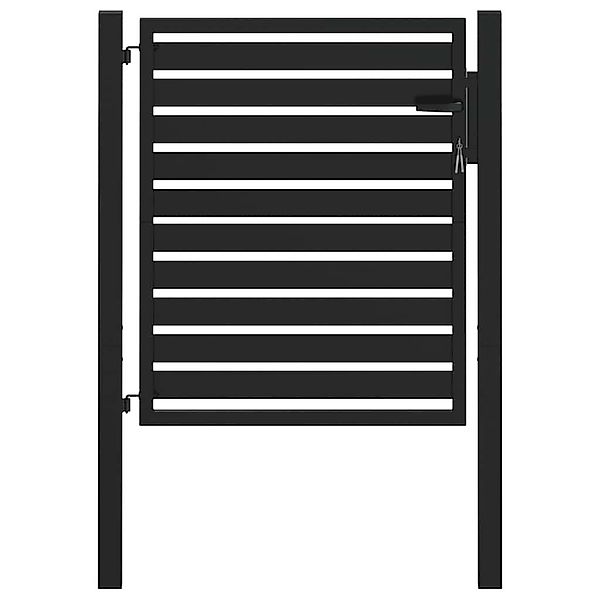 vidaXL Gartentor Gartentor Abschließbar Schwarz 100x100 günstig online kaufen