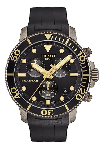 Tissot SEASTAR 1000 Chronograph, bronzefarben T120.417.37.051.01 Herrenchro günstig online kaufen