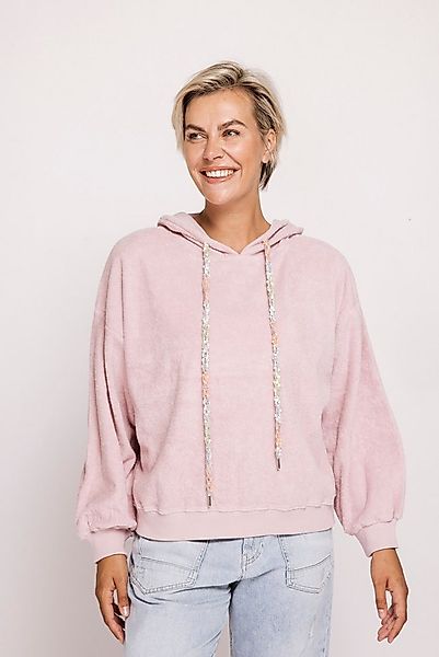 Zhrill Kapuzensweatshirt ZHXENIA Nicki Kap-Sweat in Nicki-Qualität mit Stri günstig online kaufen