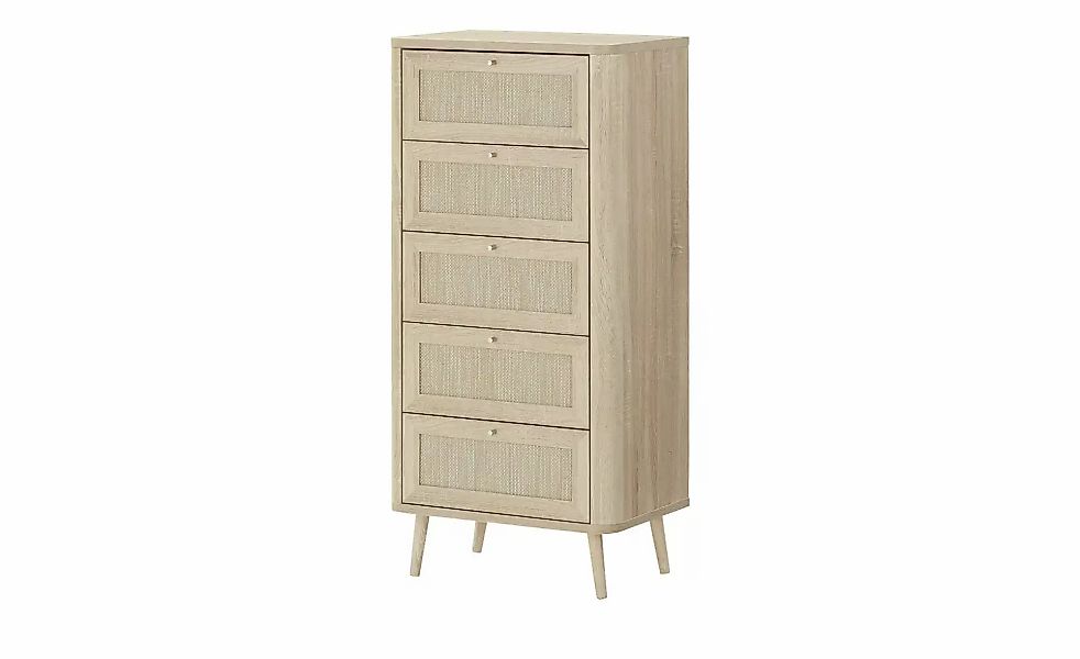 Roomers Kommode  Rafia Premium ¦ holzfarben ¦ Maße (cm): B: 60 H: 126 T: 40 günstig online kaufen