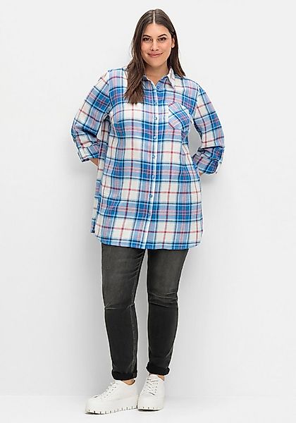 Sheego Klassische Bluse Longbluse Langarm günstig online kaufen