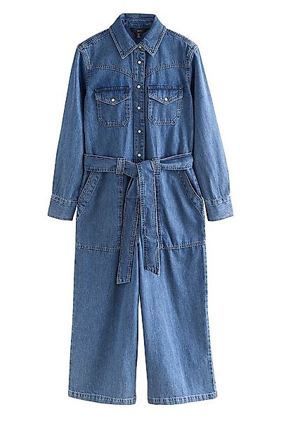 Next Jumpsuit Denim Jumpsuit aus 100 % Baumwolle, Kurzgröße (1-tlg) günstig online kaufen