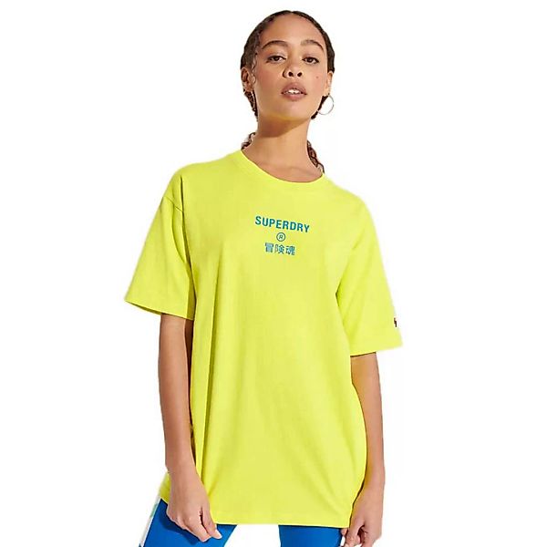 Superdry Corporate Logo Brights Kurzarm T-shirt S Citrus Zest günstig online kaufen