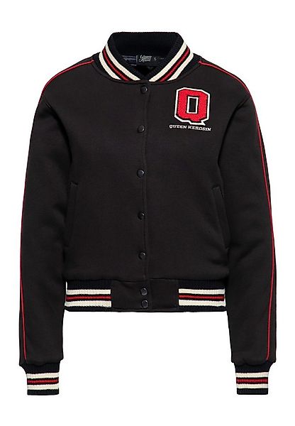 QueenKerosin Collegejacke Q (1-St) mit rotem Piping entlang der Ärmel günstig online kaufen