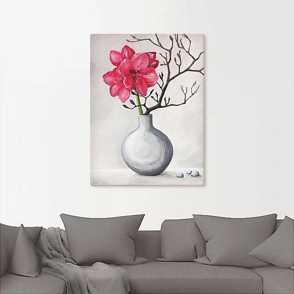 Artland Wandbild "Rote Amaryllis", Blumen, (1 St.), als Alubild, Outdoorbil günstig online kaufen