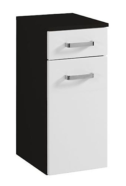 Unterschrank 30 Bologna von Held Möbel Weiß Hgl / Graphit günstig online kaufen