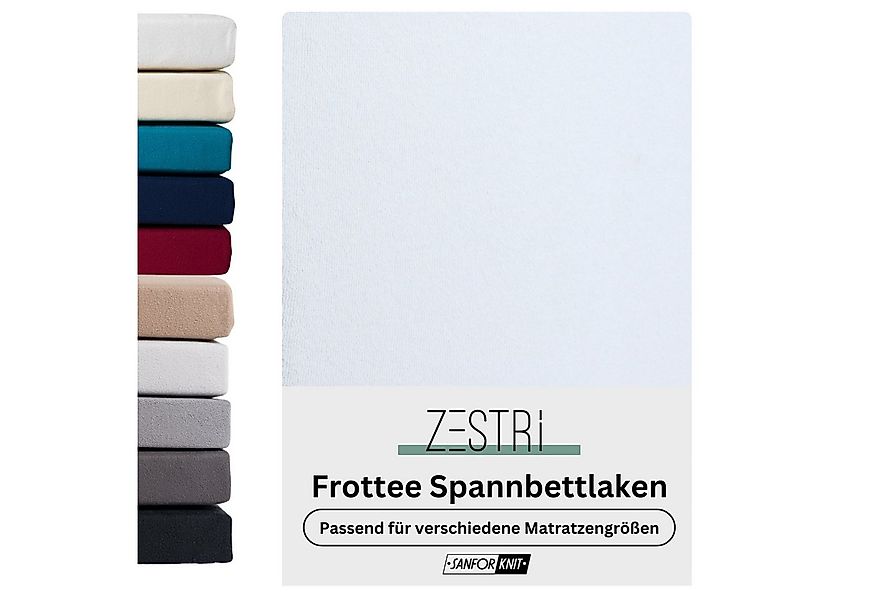 Zestri Spannbettlaken Frottee Bettlaken für Matratzen Boxspringbett Wasserb günstig online kaufen