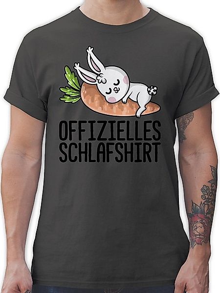 Shirtracer T-Shirt Offizielles Schlafshirt mit Hase schwarz Sprüche Stateme günstig online kaufen