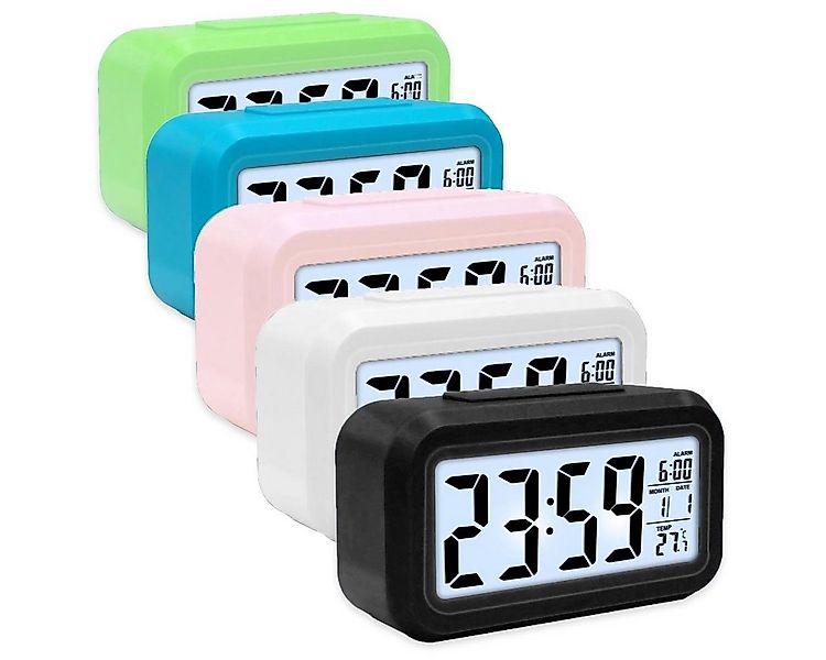 mixed 24 Wecker mit Lichtsensor und Schlummerfunktion großes Display und gr günstig online kaufen