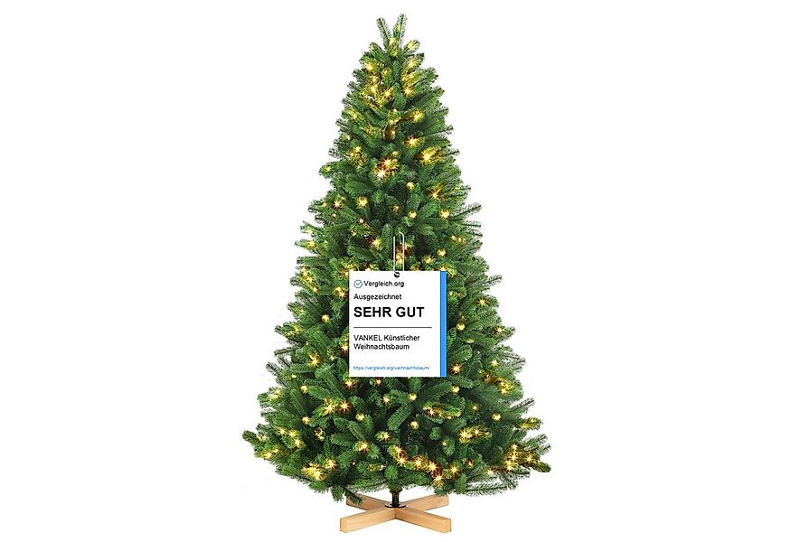 Vankel Künstlicher Weihnachtsbaum tannenbaum mit beleuchtung schmuck mit li günstig online kaufen