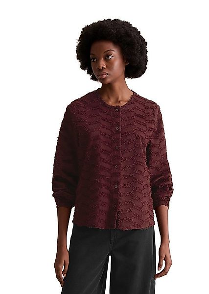 Marc O'Polo DENIM Langarmbluse aus Baumwoll-Fil Coupé günstig online kaufen