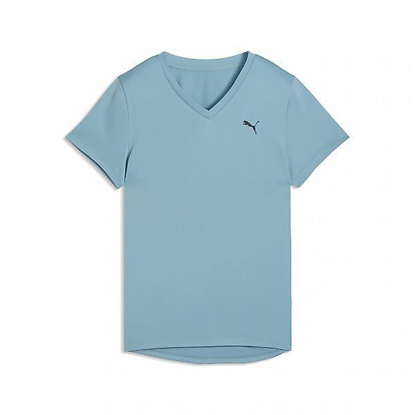 PUMA Trainingsshirt "TAD ESSENTIALS T-Shirt mit V-Ausschnitt Damen" günstig online kaufen