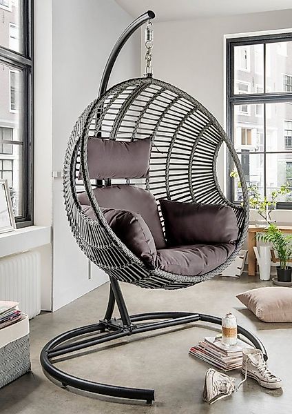 Destiny Hängesessel COCO DE LUXE II, Stahl, Aluminium, Polyrattan, mit Gest günstig online kaufen