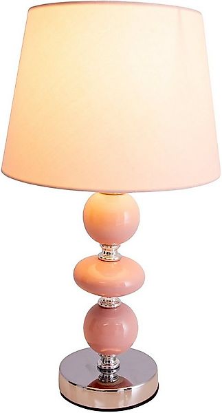 näve Tischleuchte Araga, ohne Leuchtmittel, Keramik Tischleuchte mit Textil günstig online kaufen