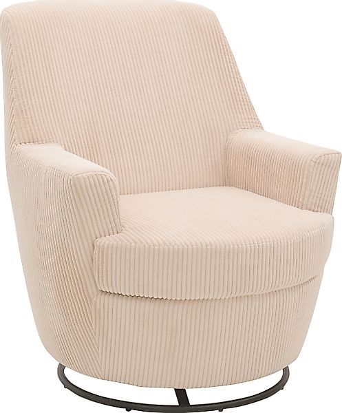 INOSIGN Drehsessel »HETTY, Drehsessel mit Wippfunktion, Lese-Sessel in Cord günstig online kaufen