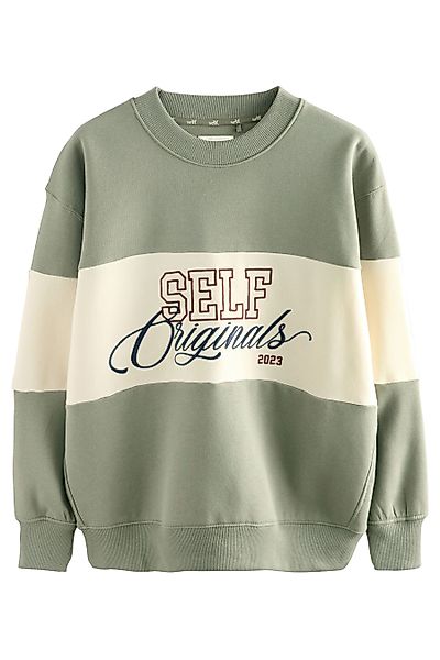 self Sweater Self. Rundhals-Sweatshirt mit Stickerei günstig online kaufen