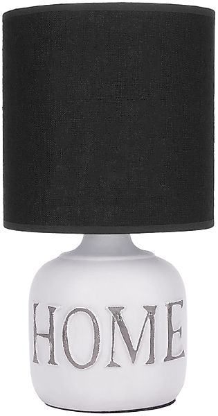 BRUBAKER Nachttischlampe Tischlampe Home Weiß, Heimat, günstig online kaufen