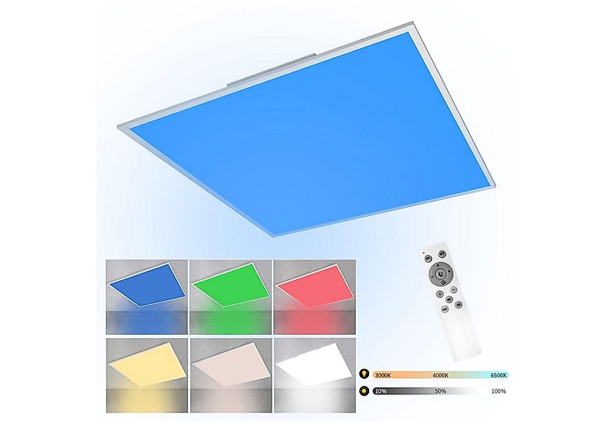 Nettlife LED Deckenleuchte LED Deckenleuchte RGB Farbwechsel, RGB Farbwechs günstig online kaufen