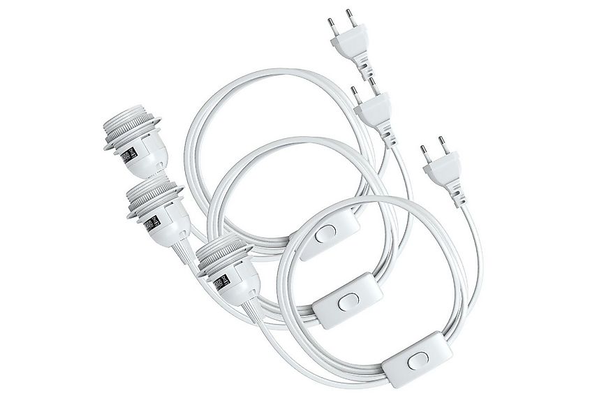EAZY CASE Lampenfassung 3x E27 Lampensockel mit Schalter und Kabel 5m, (Spa günstig online kaufen