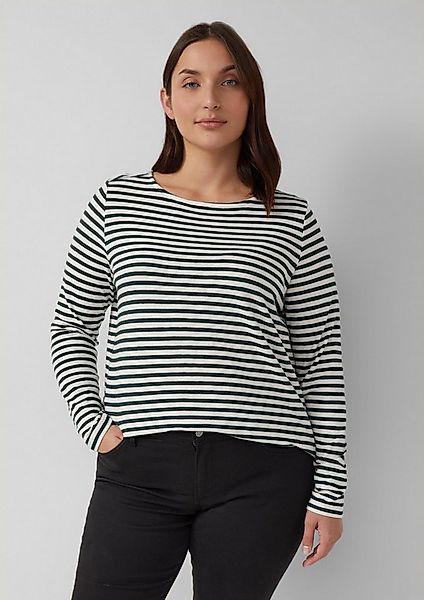 s.Oliver Langarmshirt T-Shirt Lässiges Langarmshirt mit U-Boot-Ausschnitt günstig online kaufen