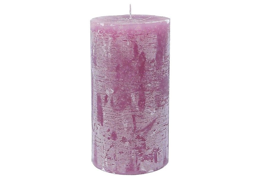 B&S Stumpenkerze Stumpenkerze durchgefärbt rosenholz 15 x Ø 8 cm günstig online kaufen