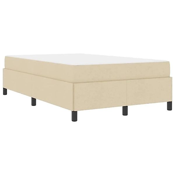 vidaXL Boxspringbett Creme 120 x 200 cm Stoff 3398855 günstig online kaufen
