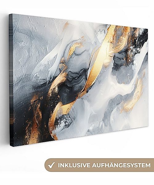 OneMillionCanvasses® Leinwandbild Abstrakt - Gold - Farbe - Ästhetik - Kuns günstig online kaufen