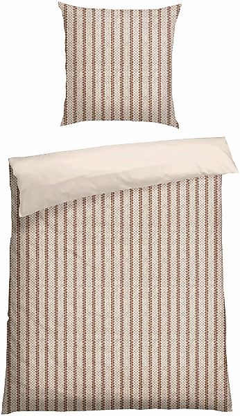 Schiesser Wendebettwäsche "Gwen aus weicher Baumwolle mit Streifen" 2 Stk. günstig online kaufen