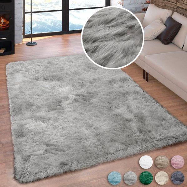 my home Hochflor-Teppich Valeria, Fellteppich, kuschelig, günstig online kaufen