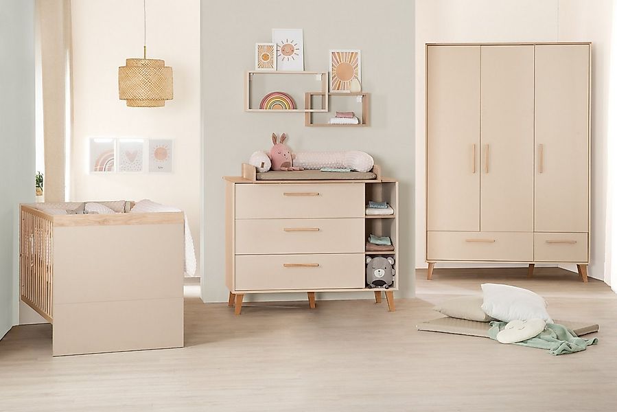 roba® Babyzimmer-Komplettset Jil - modernes Kinderzimmer in Cashmere mit De günstig online kaufen