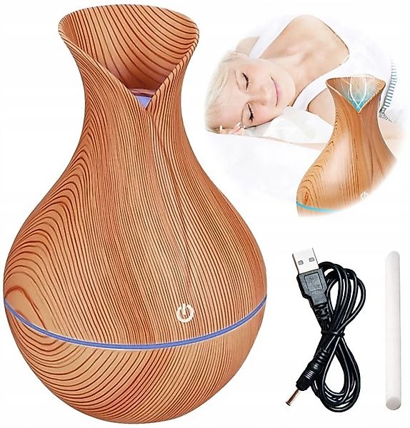 HURTNET Diffuser Ultraschall Luftbefeuchter Diffusor Holzoptik günstig online kaufen