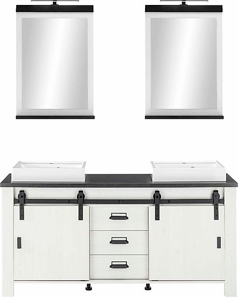 Home affaire Badmöbel-Set "SHERWOOD, Bad im modernen Design, 3-teiliges Bad günstig online kaufen