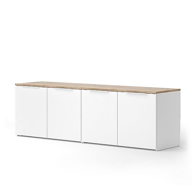 Vicco Wohnwand Wido, Weiß/Sonoma, 2 Teile, (2-St) günstig online kaufen