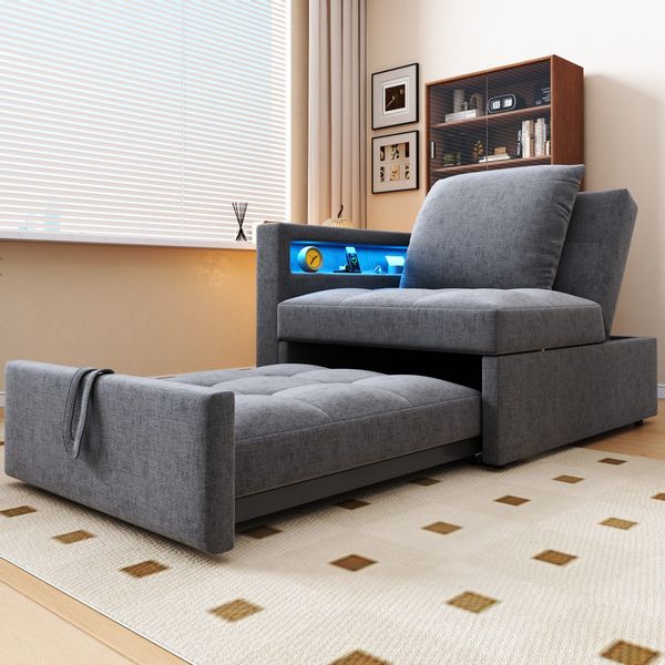 Flieks Daybett, Polsterbett Schlafsofa mit verstellbarer günstig online kaufen