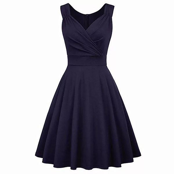 KIKI A-Linien-Kleid Vintage-Faltenrock, Vintage-Kleid günstig online kaufen