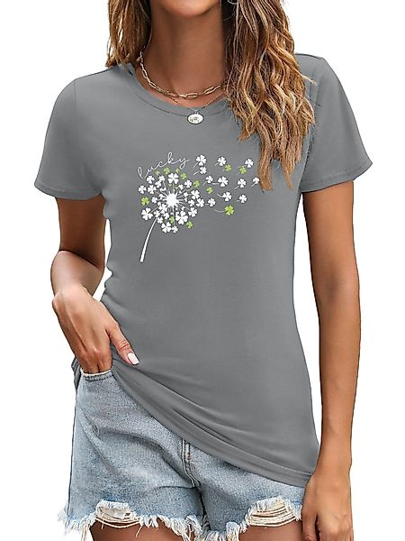 PYL Kurzarmshirt Damen Sommer Casual T-Shirt günstig online kaufen