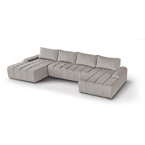 Beautysofa Ecksofa Costa U, inkl. Schlaffunktion, Bettkasten, modernes Loun günstig online kaufen