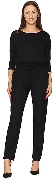 Bellivalini Jumpsuit Damen Hosenanzug mit Bindegürtel günstig online kaufen