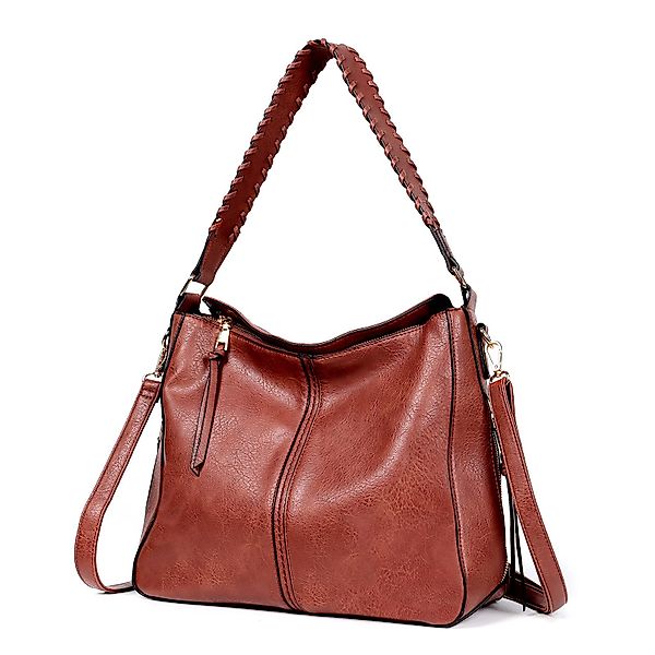 Fassiona Schultertasche Handtasche Damen Shopper Lederimitat günstig online kaufen