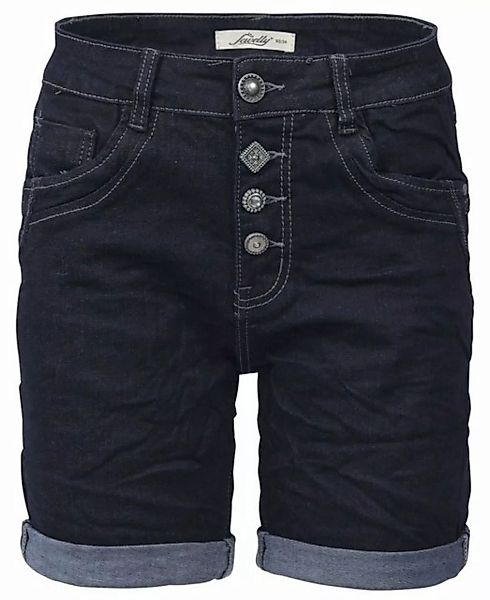 Jewelly Regular-fit-Jeans Jeans Shorts, Kurze Krempel Hose mit günstig online kaufen
