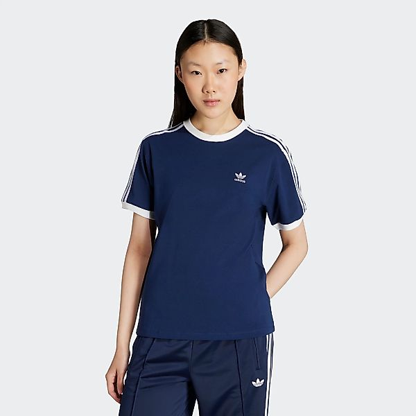 adidas Originals T-Shirt "3-STREIFEN" ohne Verschluss, mit Rippdetails, aus günstig online kaufen