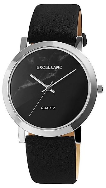 EXCELLANC Quarzuhr Marmor Marmor, Mineralglas, Damenuhr Lederimitat günstig online kaufen