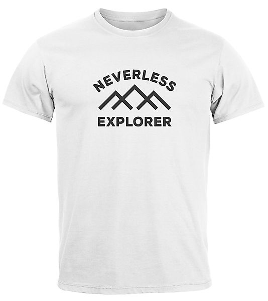 Neverless Print-Shirt Herren T-Shirt Aufdruck Outdoor günstig online kaufen