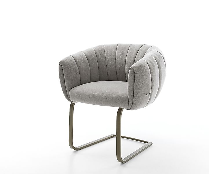 Freischwinger Jada-Flex Strukturstoff Soft Grau Freischwinger flach Effektf günstig online kaufen