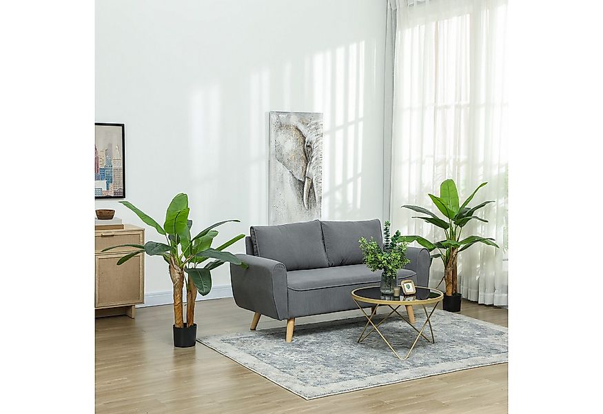 Kunstpflanze 2er Set wie echt mit Topf, Kunstmoos, Kunstgras Bananenbaum, H günstig online kaufen