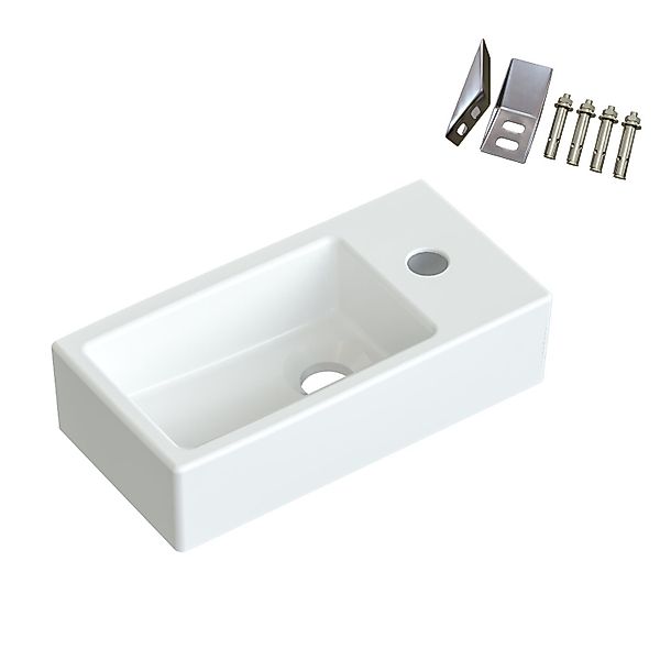 AQUABATOS Waschbecken Aufsatzwaschbecken mit/ohne Hahnloch rund günstig online kaufen
