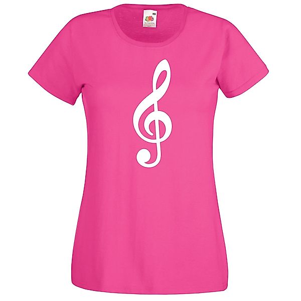 Youth Designz T-Shirt Notenschlüssel Damen T-Shirt günstig online kaufen