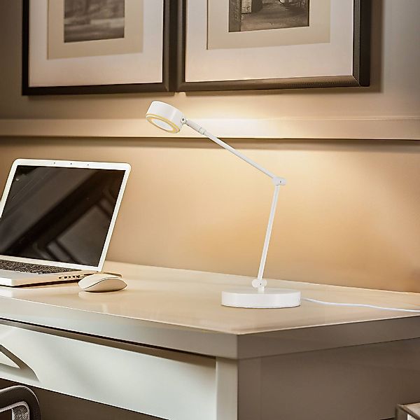 Lindby Tischleuchte Jyla, weiß, 2700K, GX53, Eisen günstig online kaufen