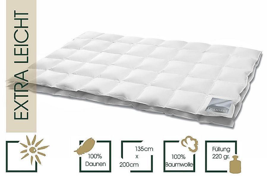 HANSKRUCHEN Daunenbettdecke DIAMANT, Füllung: 100% Daunen, Bezug: 100% Baum günstig online kaufen
